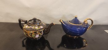 2 Decorative Porcelain Teapots