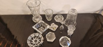 Collection Of Crystal And Glass