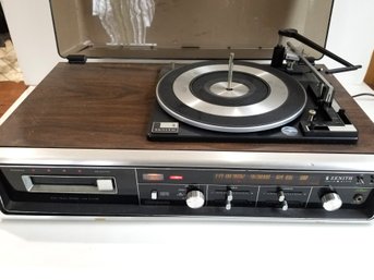Vintage Zenith Allegro Stereo Receiver 8 Track Turntable Combo With Dust Cover