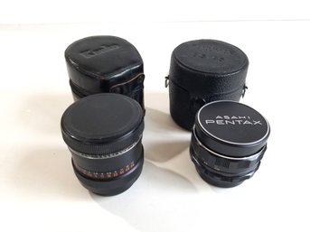 Vintage Lot 35mm Camera Lenses