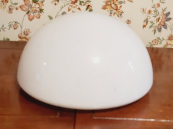 Vintage MCM White Milk Glass Contemporary Mushroom Lamp Shade