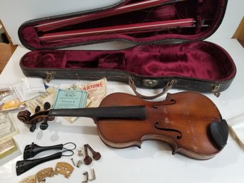 1712 Antonius Stradiuarius Violin Cremonensis Faciebat Anno In Antique Case With Accessories