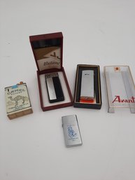 Lot Of 4 Vintage Lighters 2 With Original Boxes