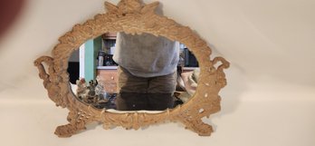 Vintage Mirror With Metal Frame