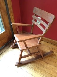 Vintage Wooden Child's Rocking Chair