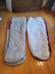 Pair Of Sleeping Bags. One North Face And One Kelty.  - - - -- - - - -- -- - - -- - - - -- ----Loc: Closet Bag