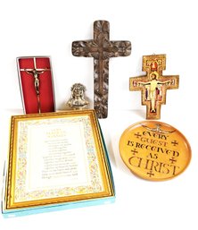 Beautiful Selection Of Religious Wall Hangings, Crucifix Wall Crosses And Blessed Candles