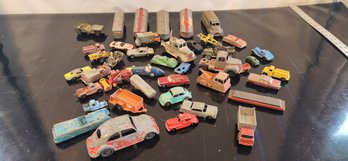 Collection Of Vintage Toy Cars And Trucks