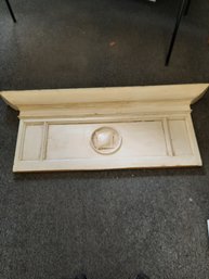 Antique Carved Shabby-Chic Mantel Shelf