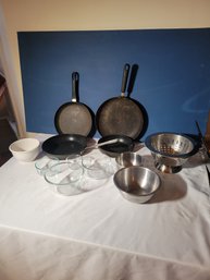 Skillet And Cookware Group. This Will Be All Boxed Up For You. - - - - - -- - - - - - - - -- -- - Loc: Box