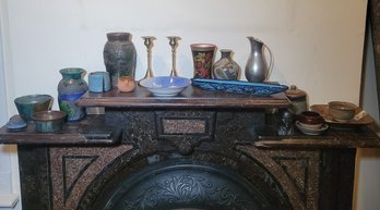 Pottery And Mantle Extravaganza.  All That You See And Will Be Boxed Up. - - - - - - - --- - - Loc: Box