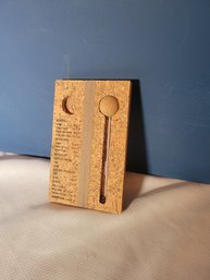 La Taste Bordeaux Wine Thermometer.   In A CORK BOX! - - - - - - - - - - - - - - - - - - - - - - Loc: Kit Rack