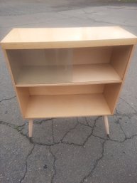 Mid Century Modern Bookcase With Sliding Glass Doors