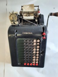 Vintage Corona Commercial Adding Machine- Circa 1930