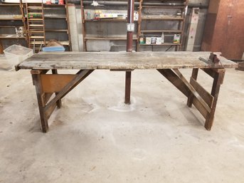 Primitive Heavy Duty Handmade Workbench Table