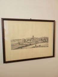 St. Albans Print From An Engraving.  Engraving By C. Crooke
