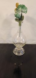 2 Piece Clear Glass Vase
