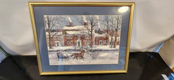 Framed Art Signed By Artist