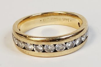 Brilliant 14k Yellow Gold DIAMOND  Band Ring