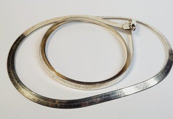 NEW Miabella 925 Sterling Silver Italian Solid 4.5mm Flexible Flat Herringbone Chain Necklace