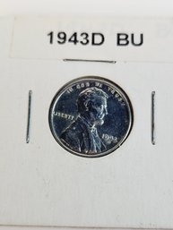 1943 D Steel Penny  - BU   (WWII)