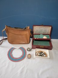 The Woman's Dresser. Vintage Coach Purse And All That You See.   - - - - - - - -- - - - - - - - - -Loc: Closet