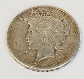 1926 - D Peace Silver Dollar  (98 Years Old)