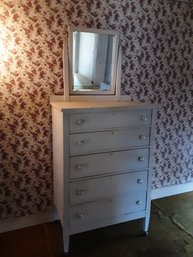 White Dresser With Vanity Mirror