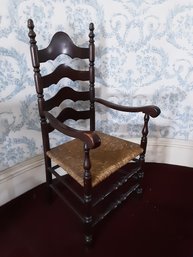 Antique Caned Ladderback Chair #2