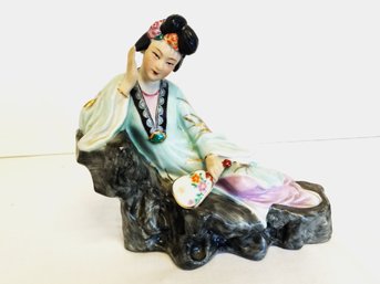 Vintage Porcelain Hand Painted Japanese Geisha Figurine