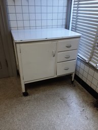 Enamel Top Bakers/hoosiers Cabinet