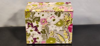 Flowered Fabric Recipe Box