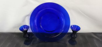 Vintage Cobalt Blue Glass