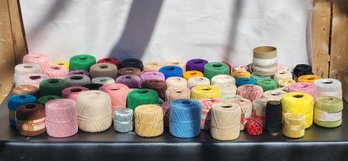 Multiple Spools Of Crochet String/ Thread