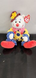 TY Beanie Baby ( Baby Juggles Clown Bear)