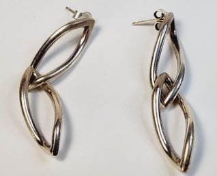 Unique Sterling Silver Hanging Earring