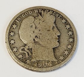 1906-D Barber SILVER Half Dollar