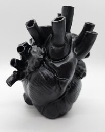 Anatomically Correct Black Heart Bud Vase