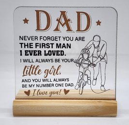Brand New Acrylic Plaque For Dad