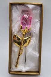 Beautiful Glass Rose In Gift Box