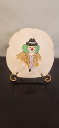 Sand Dollar Clown Painting Signed By Artist