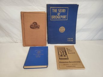 Four Vintage Connecticut Books Including Book By Wallace Nutting