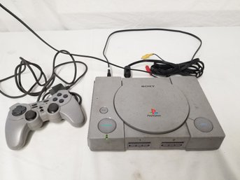 Original PlayStation Console With Controller