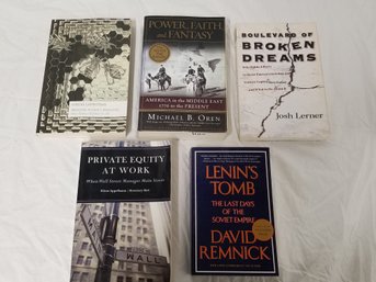 Assorted Soft Cover Books - Lenin's Tomb, Private Equity At Work & More