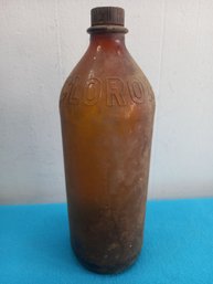 Clorox Brown Glass Bottle