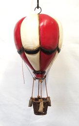 Vintage Heinimex Hand Painted Antiqued 24 Tall Hot Air Balloon