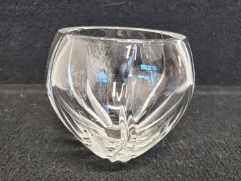 Pretty Contemporary Styled Small Globe Style Crystal Vase Small Bowl - Mikasa?