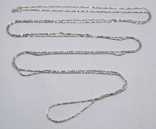 60' Diamond Cut Sterling Silver Chain