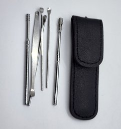 Stainless Steel 6 Tool Ear Cleaning Kit With Key Ring