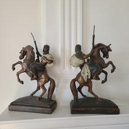 Figurines Of Riders On Horseback By Paul Herzel